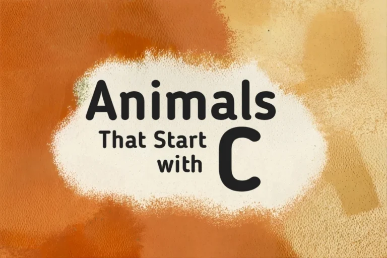 Animal Names-Animals That Start with C