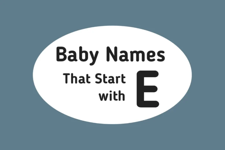 Baby Names That Start with E