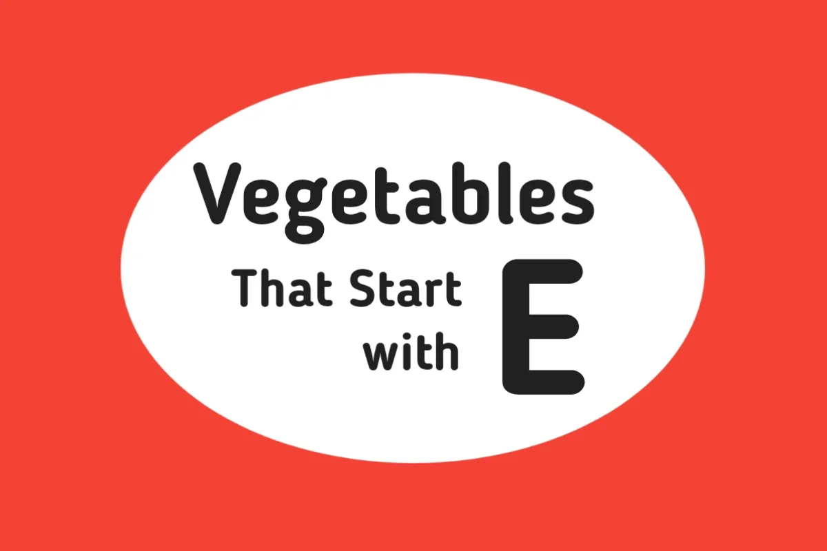 Vegetable Names-Vegetables That Start with E